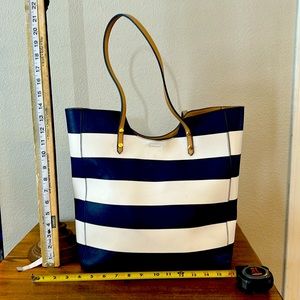 Madison West Open Top Tote Stripe